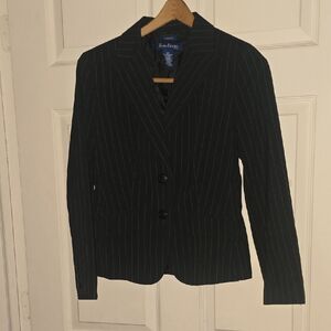 Evan Picone Dark Pinstripe Blazer